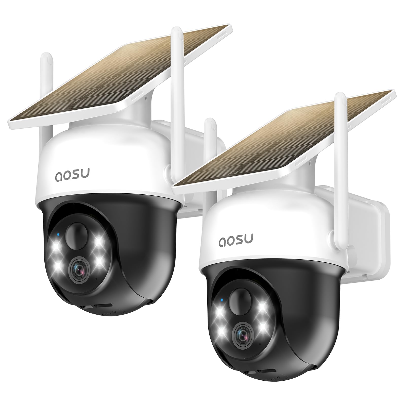 aosu 2PACK Solar Security Camera Outdoor Wireless