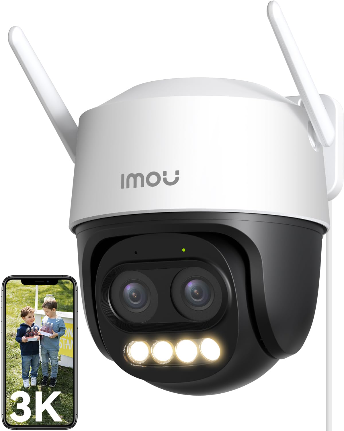 Imou 3K Dual-Lens Security Camera Outdoor with 12x Hybrid Zoom
