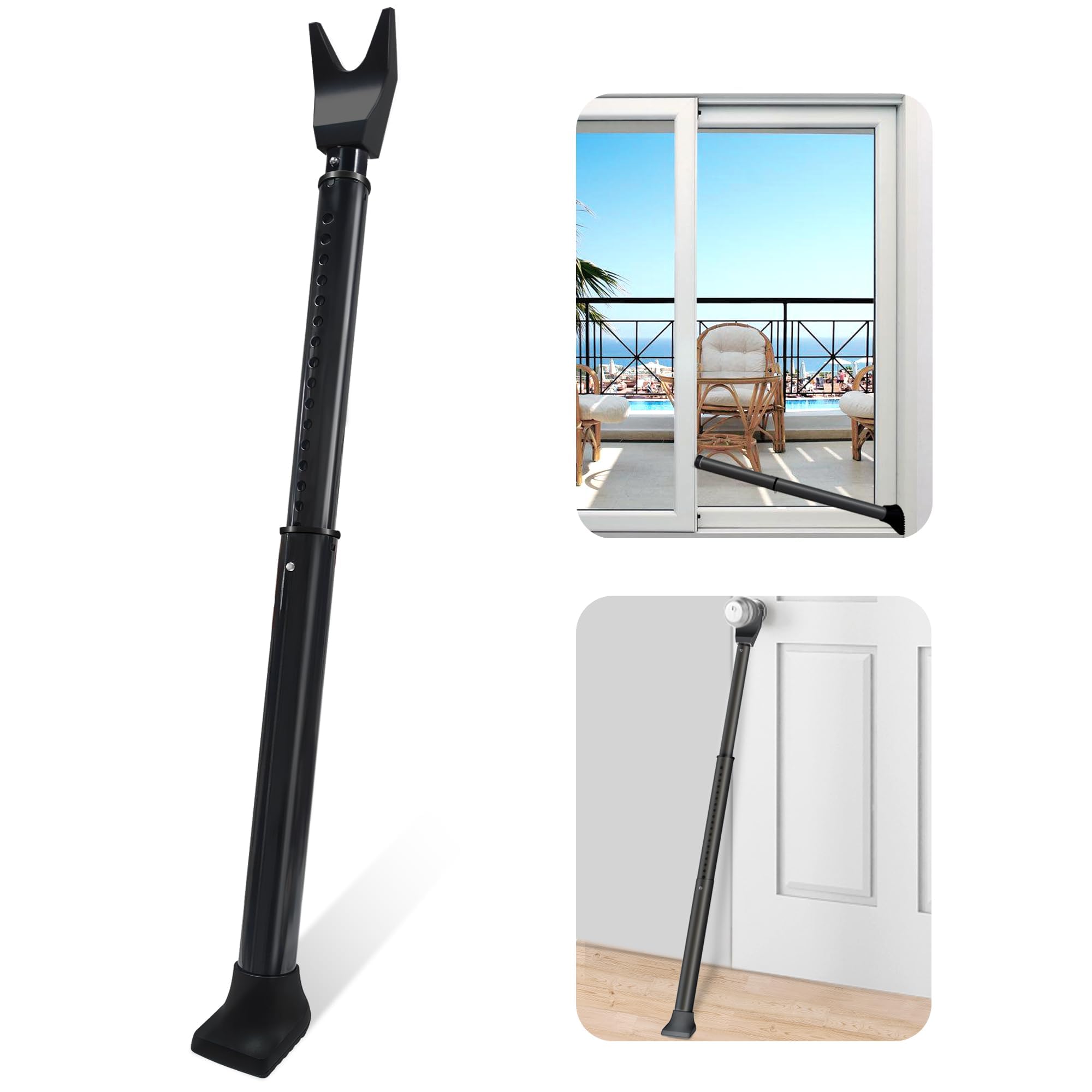 AceMining Upgraded Door Security Bar & Sliding Patio Door Security Bar