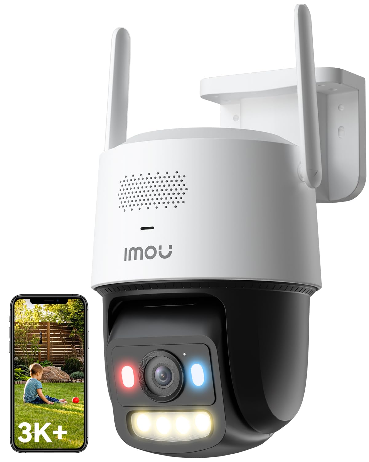 Imou 3K+ Outdoor Security Camera with PoE & 2.4/5GHz WiFi Dual Connection