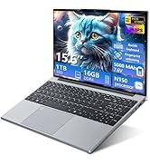 Laptop 15.6 inch, Celeron N4000 Processor 8GB LPDDR4 RAM 256GB SSD, Notebook 180°Flip Schermo FHD...