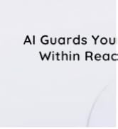 Text reads 'BOIFUN' and 'Family Safety, Our Promise' followed by company description about home security solutions and AES encryption technology.