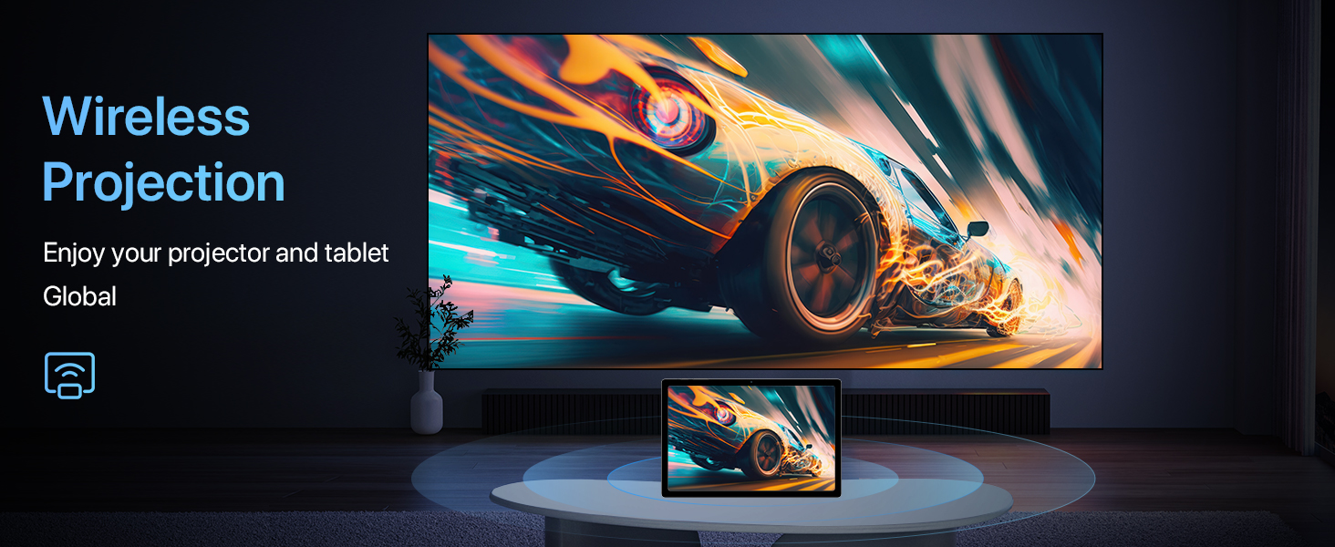 a tv with a car racing on it on a table.