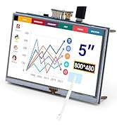 ELECROW 7 Inch Touchscreen Monitor, ELECROW1024x600 IPS Small Monitor for Raspberry Pi 5/4/3/Jets...