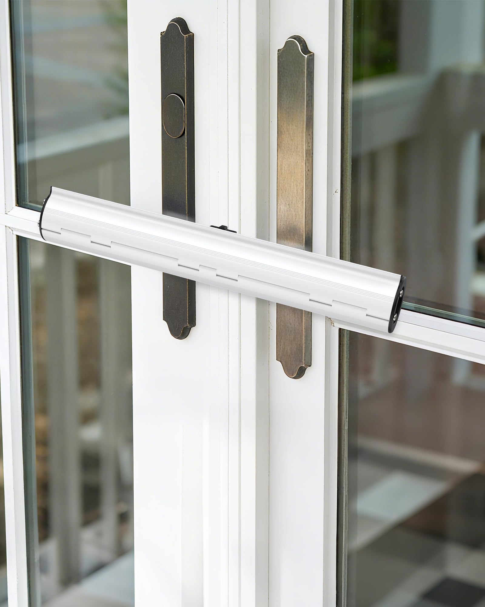 eSynic Keyless French Patio Door Lock Professional French Door Security Lock High Security French Courtyard Door Lock Zinc Alloy Greenhouse Deadlock for Home Office etc