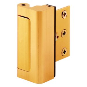 Defender Security Gold Anodized U 10826 Door Reinforcement Lock – Add Extra