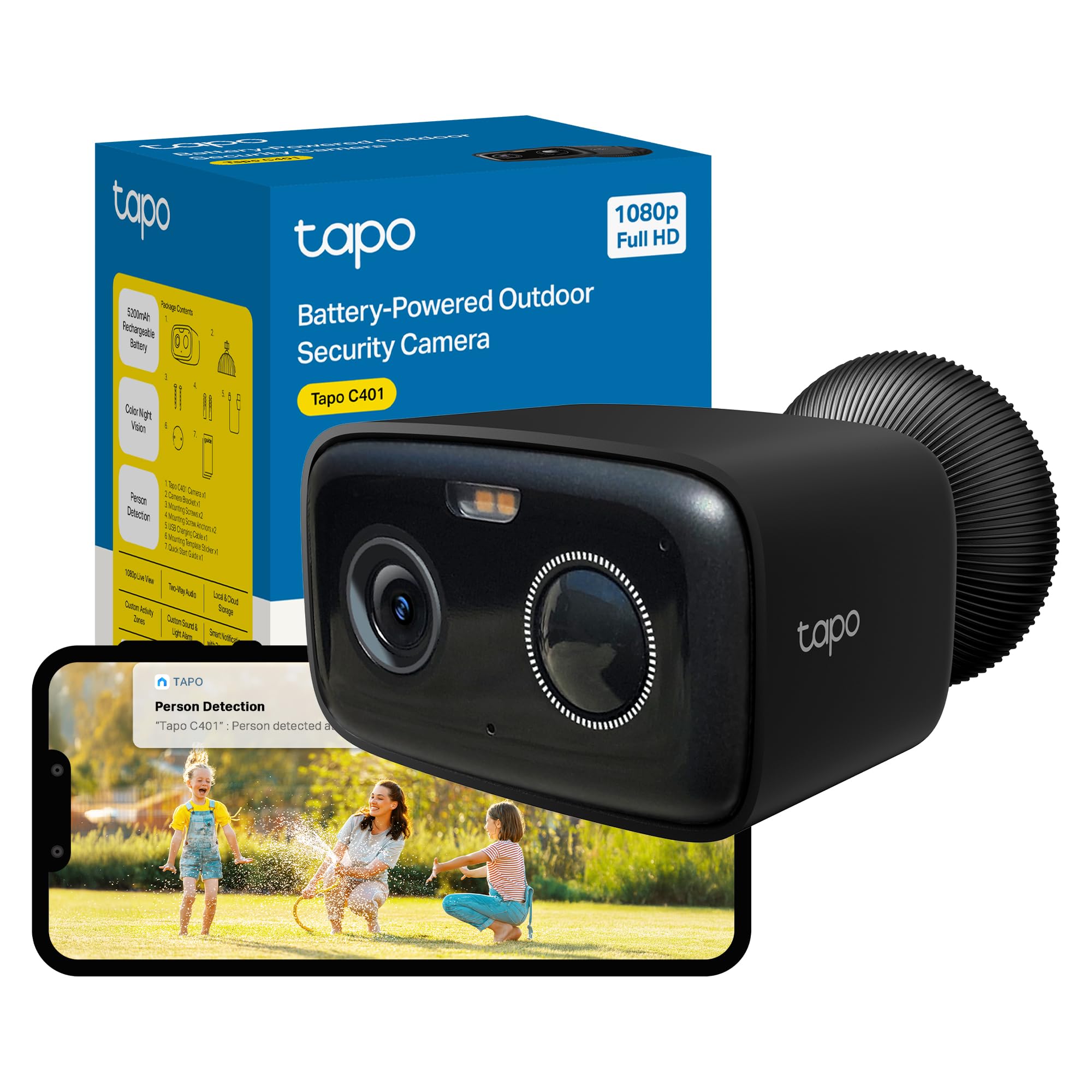 Tapo C401 2MP Security Camera Outdoor Wireless