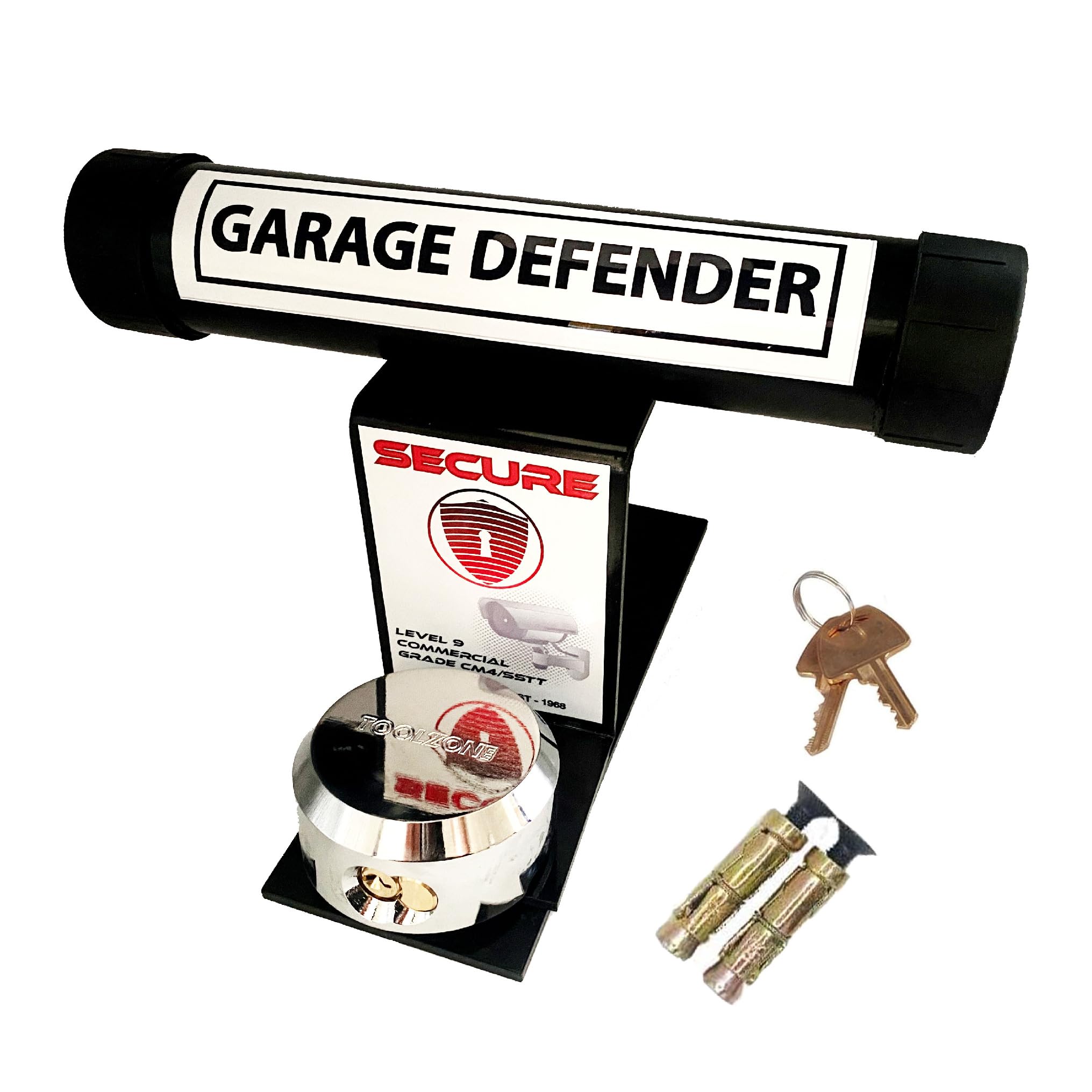 TNT Garage Defender Lock Best Garage Door Security Sealant Bar Up and Over Car Van Tools Bike Barrie