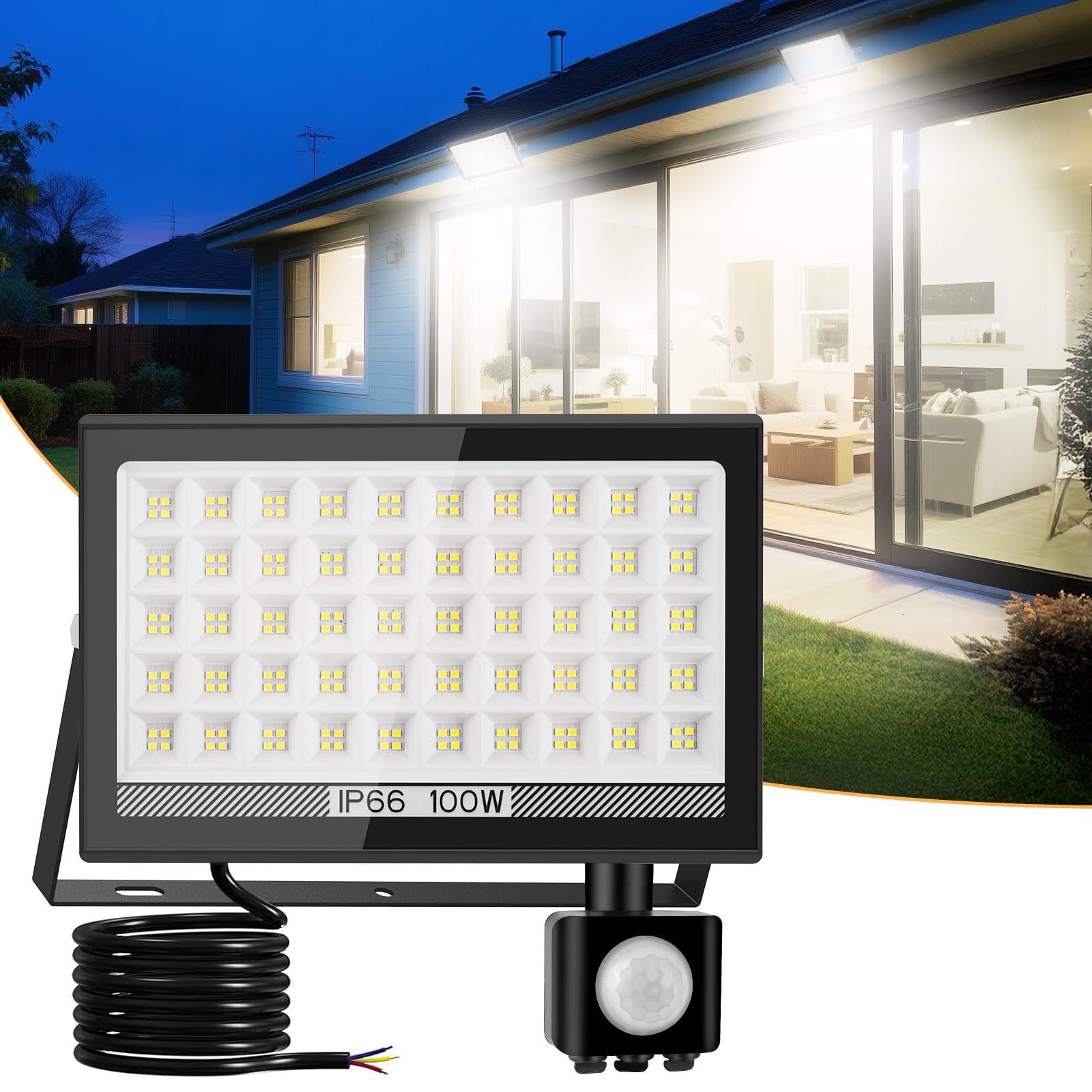 T-SUN Security Lights Outdoor Motion Sensor