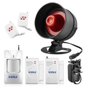KERUI Wireless Security Burglar Door Alarm System Kit for Garage Shed House Hotel Shop Apartment
