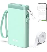 Nelko Label Maker Machine with Tape, P21 Portable Bluetooth Label Printer, Wireless Handheld Stic...