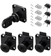Faankiton 4 Sets Security Drawer Locks, Security Cam Lock 22mm, Zinc Alloy Security Cabinet Lock,...