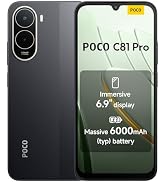 POCO C81 Pro Smartphone 4+128 GB, Massive 6000mAh Battery,120Hz High Refresh Rate, Immersive 6.9