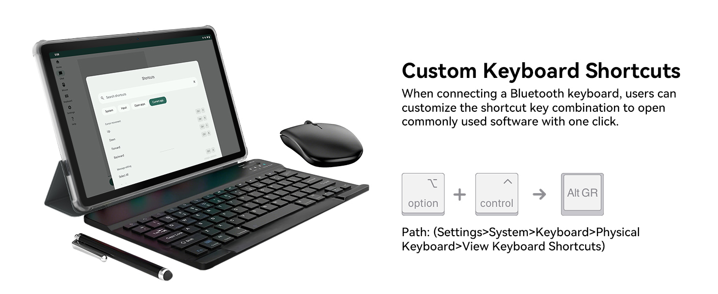 Text reads 'Image 6' and 'Custom Keyboard Shortcuts'. Multiple images of wireless keyboards and computer accessories shown from different angles.
