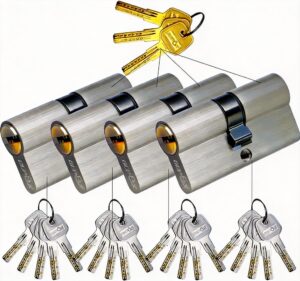 SEPOX 4 Pack 60mm(30/30) Euro Double Lock Cylinder