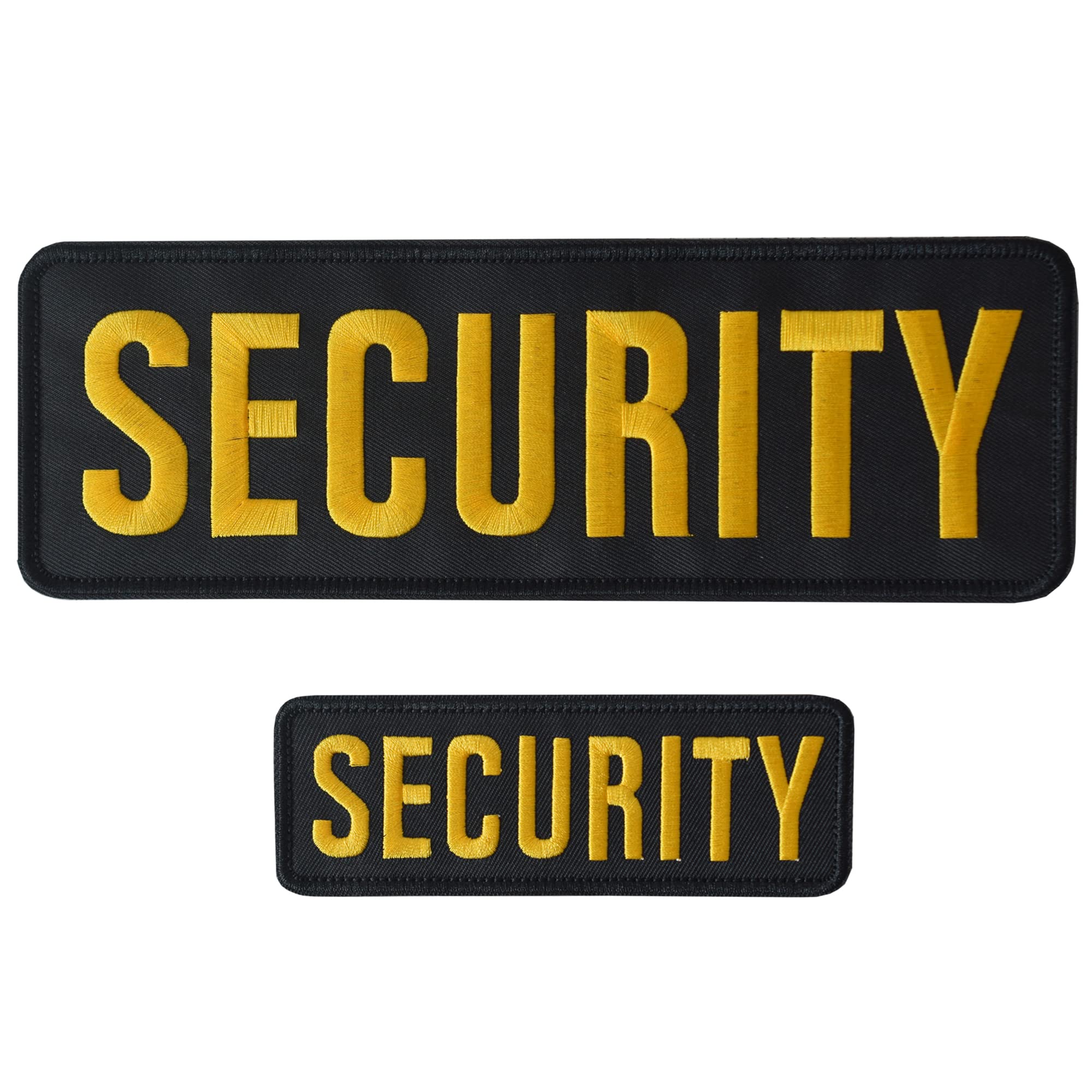 Security Embroidered Patches Hook and Loop