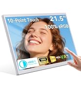 23.8 Inch Large Portable Touchscreen Monitor 100% sRGB VA FHD 1080P, 4000:1 Contrast, VESA, Built...