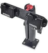 Close-up views of black mounting brackets and hardware components from different angles.