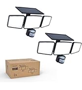 Philips Solar Security Light Outdoor Light 302 LEDs 1200lm,Solar-Powered Waterproof Wall-Mounted ...