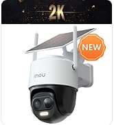 White security camera with dual lenses. Text indicates '3MP+5MP' resolution. 'NEW' label visible. Camera mounted on adjustable bracket.