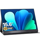 VisionOwl Portable Monitor Dual 15.6 Inch 1080P FHD 120% sRGB laptop screen extender, HDMI USB-C ...