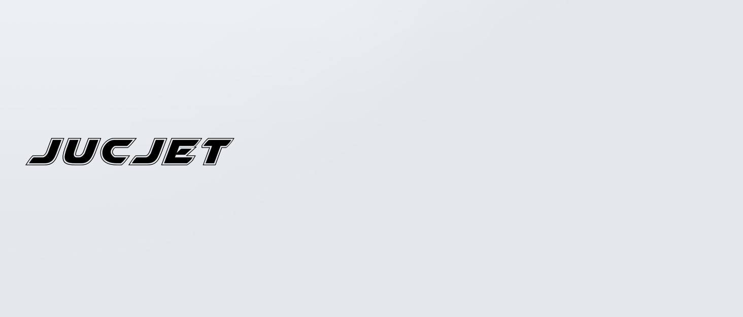 Simple gray text logo reading 'JUCJET' against light background.
