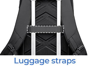 Text reads 'Image 7' and 'Hidden side pockets'. Close-up of black textured material showing geometric pattern design.