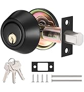 Faankiton Door Knob with Lock and Key, Locking Door Handle with Lock, Front Door Lockset, Externa...