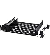 GeeekPi DeskPi RackMate T2 Accessories 10 inch 1U Rack Shelf, 10.23inch Depth, 1U Server Rack She...