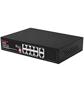 Labgear 4+2 Port Gigabit PoE Network Switch, 300m Range Unmanaged High-Speed Ethernet Splitter Hu...