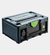 Portable workstation with folding legs, featuring a white platform surface and green support elements for tool mounting or workspace organization.