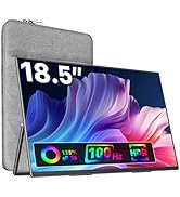 VisionOwl Portable Monitor 16 Inch 2.5K QHD 144Hz 16:10 Portable Screen HDMI USB-C Monitor for La...