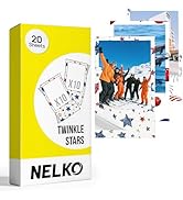 Vibrant Pop Art Photo Paper for Nelko PP01, Pocket Size Sticky Back Tear Off Sheets (52.3x90mm), ...