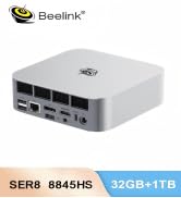 Text reads 'Beehive' and 'MADE IN USA 2024-2176'. White compact cubic air purifier or similar device with brand logo, shown against white background.
