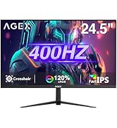 X AGEX 24 Inch 240Hz Gaming Monitor, IPS Panel MPRT 1ms, Full HD 1080P, 300cd/m² Brightness, Adap...