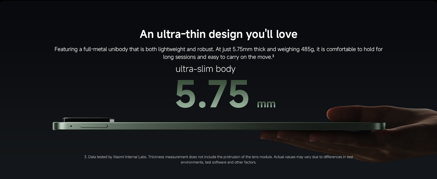 Text reads 'An ultra-thin design you'll love' and '3.75mm'. Technical diagram showing slim phone case profile measurement against dark background.
