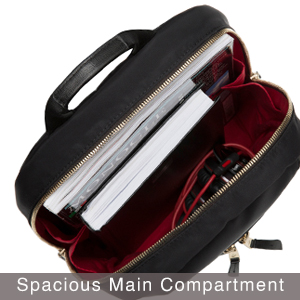 knomo mini beauchamp backpack main compartment