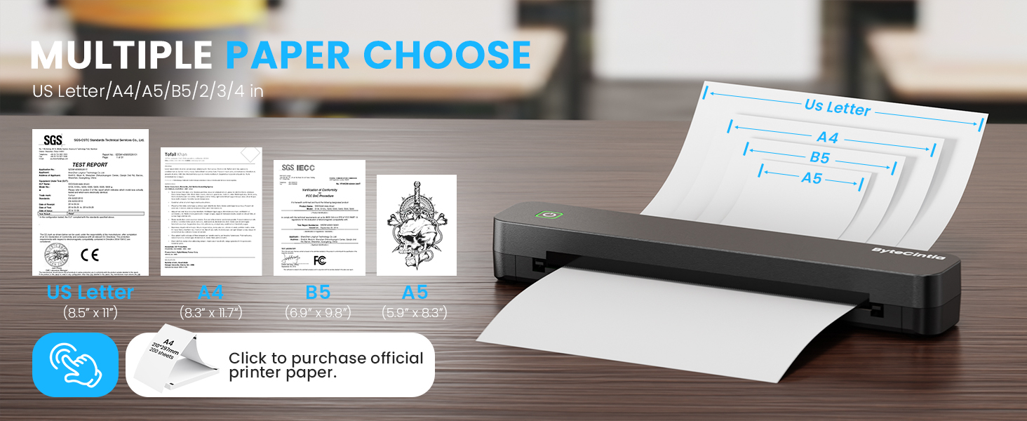 Text reads 'MULTIPLE PAPER CHOOSE'. Screenshot or interface showing paper selection options for a printer or scanning device.