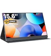 VisionOwl Portable Monitor Touchscreen 15.6 Inch 1080P 10-Point Touch Screen with Tempered Glass ...