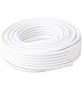Labgear RG6 Twin Coaxial Cable 125m Drum, Black Shotgun Cable Dual Conductor, Low-Loss, Gas-Injec...