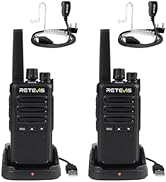 Retevis RT668B Walkie Talkies for Adults, PMR446 Professional 2 Way Radio with 10 Way Charger, US...