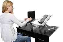 premium quality adjustable height angle ergonomic aluminum laptop riser stand cooling lap desk
