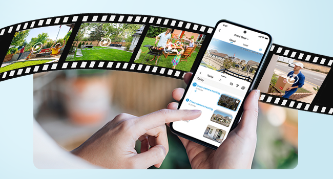 Film strip mockup displaying multiple product photography views of geometric suncatchers shown on mobile phone screen with landscape and nature background images.