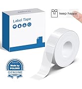 White label tape roll with dispenser shown alongside blue product box. Package includes 'Made in Poland' certification seal.