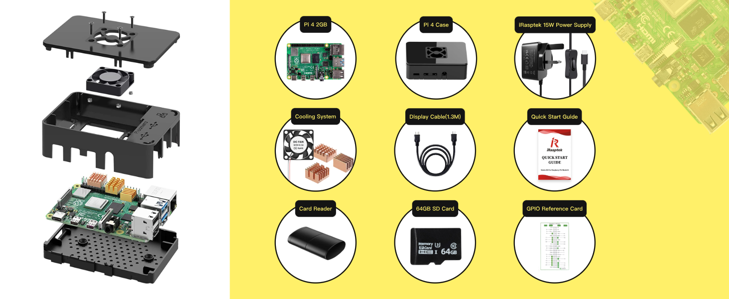 Numbered component diagram (1-6) displaying electronic circuit boards, microchips, and black plastic encased modules arranged in grid layout, showing internal hardware components.