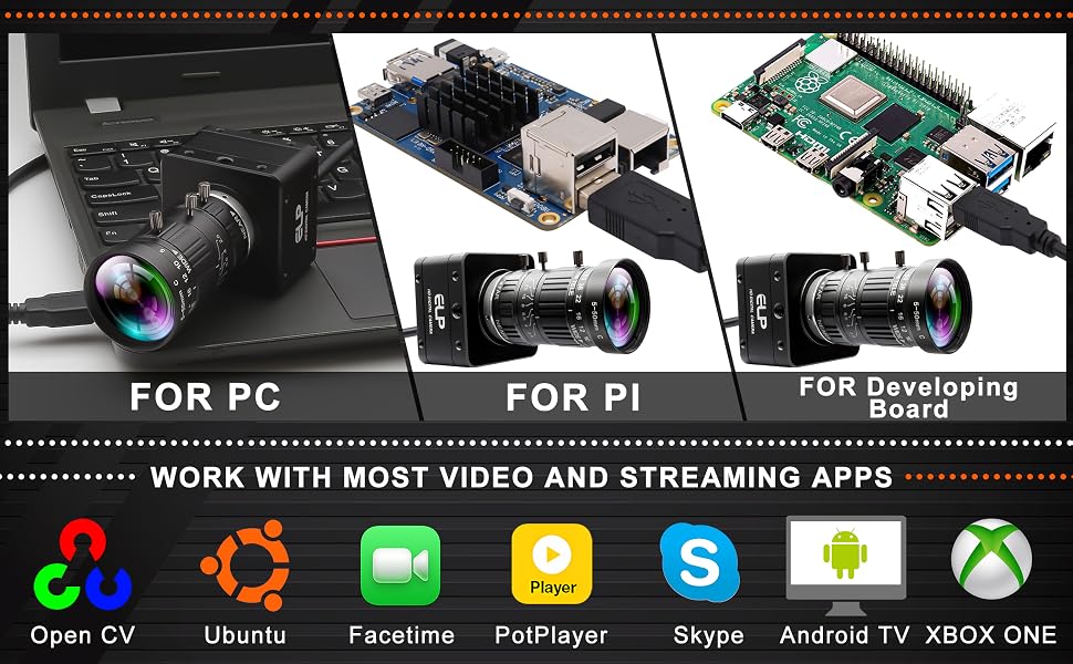 Text reads: '4K Ultra HD 2160p Image Quality', 'Max Resolution: 4000(H) x 3000(V)', 'USB 2.0 Camera', 'UHD HDMI 4 (2160p)', '1/3-inch CMOS Sensor', 'High Speed Triggerizers', '5-Step Iris Manual Zoom Lens'. Woman playing violin with technical camera specifications overlay on dark background.