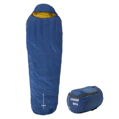 OEX Leviathan 900 Ultralight 4 Season Sleeping Bag for Adults | 650FP Duck Down