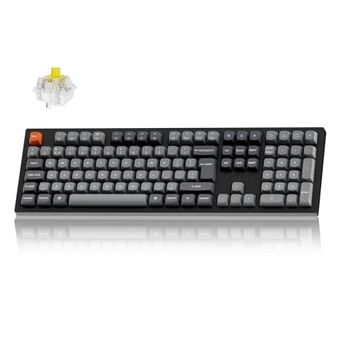 Keychron K10 Max Wireless Mechanical Keyboard - QMK Hot-swappable Banana Early Tactile Switch