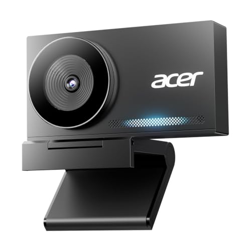 Acer 4K Webcam for PC/Mac with All-Metal Unibody Sculpted