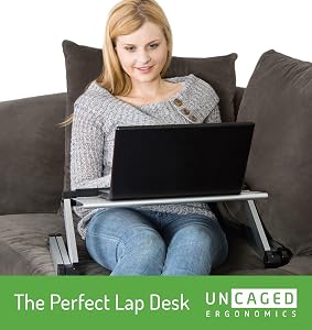 ergonomic adjustable height angle aluminum laptop cooling stand lap desk